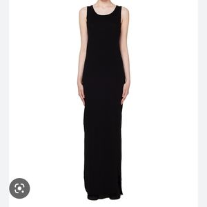 Ann Demeulemeester black tank top maxi dress